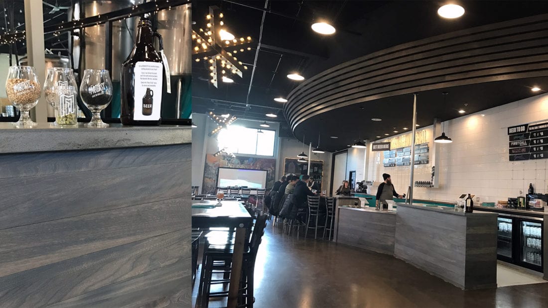 Reclaimed Urban Wood Modist Brewery Minneapolis