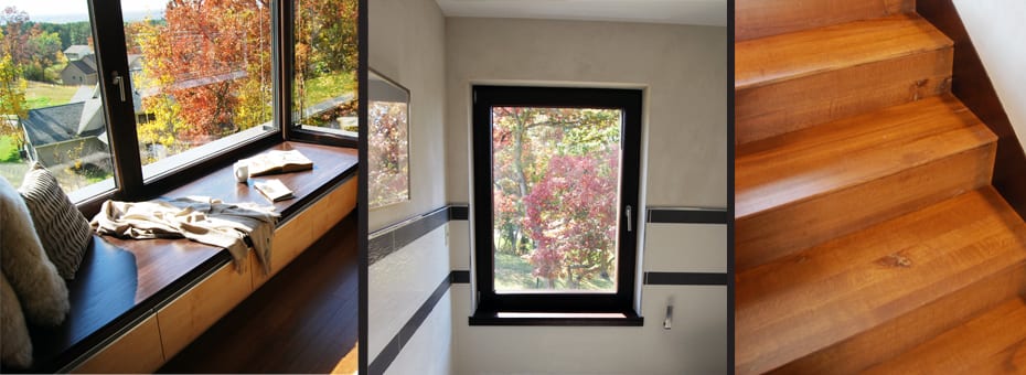 Reclaimed Wood Trim Stairs