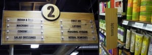 Urban Wood Signage Display - Linden Hills Coop - Minneapolis