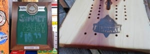 Business Promotional Chalk Boards Cribbage Boards Wood From the Hood