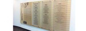Urban Wood Signage Display - Hamline University