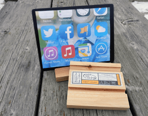tablet holder Wood From The Hood