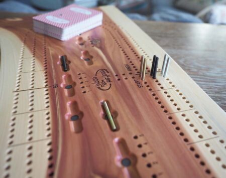 Three Player Cribbage Board Red Cedar Wood From the Hood Three Player Cribbage Board Red Cedar Wood From the Hood