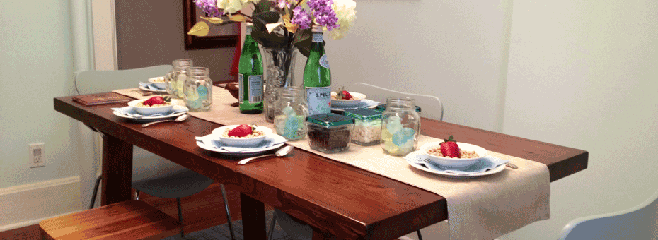 Reclaimed Wood Farm Table - Residential