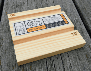 tablet holder pine Wood From the Hood