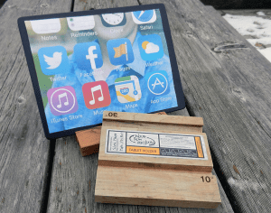 Tablet Holder Maple Wood From the Hood