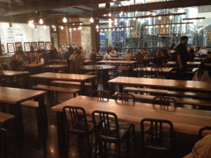 Urban Wood Brewery Tables | Custom Wood Furniture | Wood From The Hood | Minneapolis | Surley Brewery