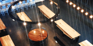 Urban Wood Brewery Tables | Custom Wood Furniture | Wood From The Hood | Minneapolis Surley Brewery