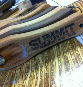 Reclaimed Wood Bar | Wood Bottle Openers | Wood Beer Flights | Wood From The Hood | Minneapolis | Summit Brewery