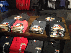 Wood Retail Display Shelves with Metal – Surly Brewing – Minneapolis