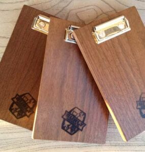 Brewery Clip Board Wood From The Hood Promotional Products – Surly Brewing - Minneapolis