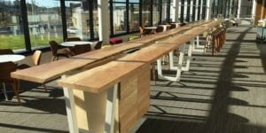 Live-Edge Silver Maple Table | Natural-Edge Wood Table | Custom Office Interior Furniture | Wood From The Hood | Minneapolis