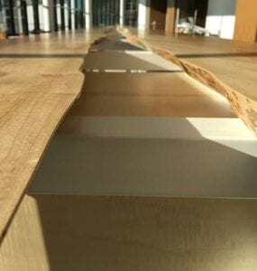 Live-Edge Silver Maple Table | Natural-Edge Wood Table | Custom Office Interior Furniture | Wood From The Hood | Minneapolis