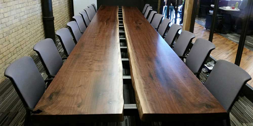 Video, Inc. - Live Edge Conference Table