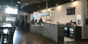 Reclaimed Urban Wood Bar | Reclaimed American Elm Semi-Circular Bar | Wood From The Hood | Modist Brewery