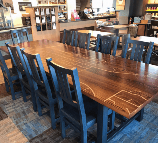 Communal Table - Caribou Coffee & Einstein Bros. Bagels, North Branch