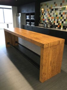 Stained Ash Community Table - Wells Fargo