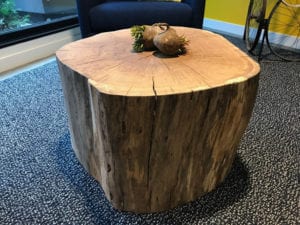 Urban Oak Stump Coffee Table by Willie Willette Works