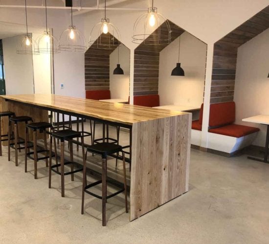 Live Edge Bar Table | Custom Wood Furniture | Wood From The Hood | Minneapolis | Land O' Lakes