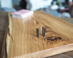 Live Edge Cribbage Board Black Locust Wood From the Hood