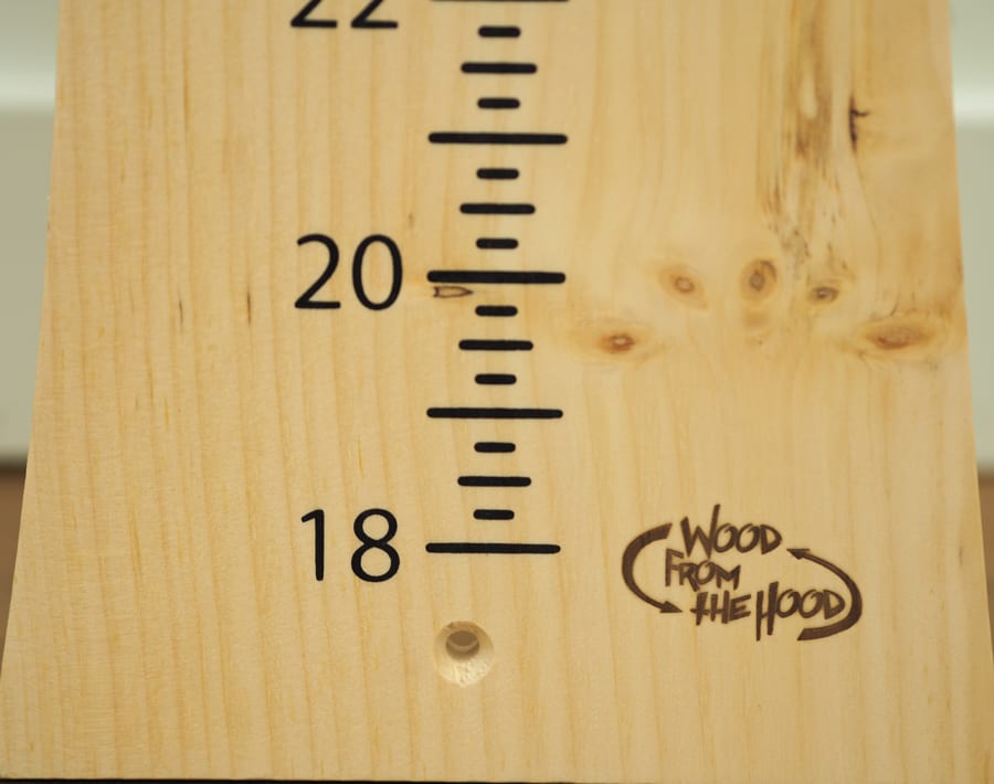 Growth Chart - Pine - Unfinished