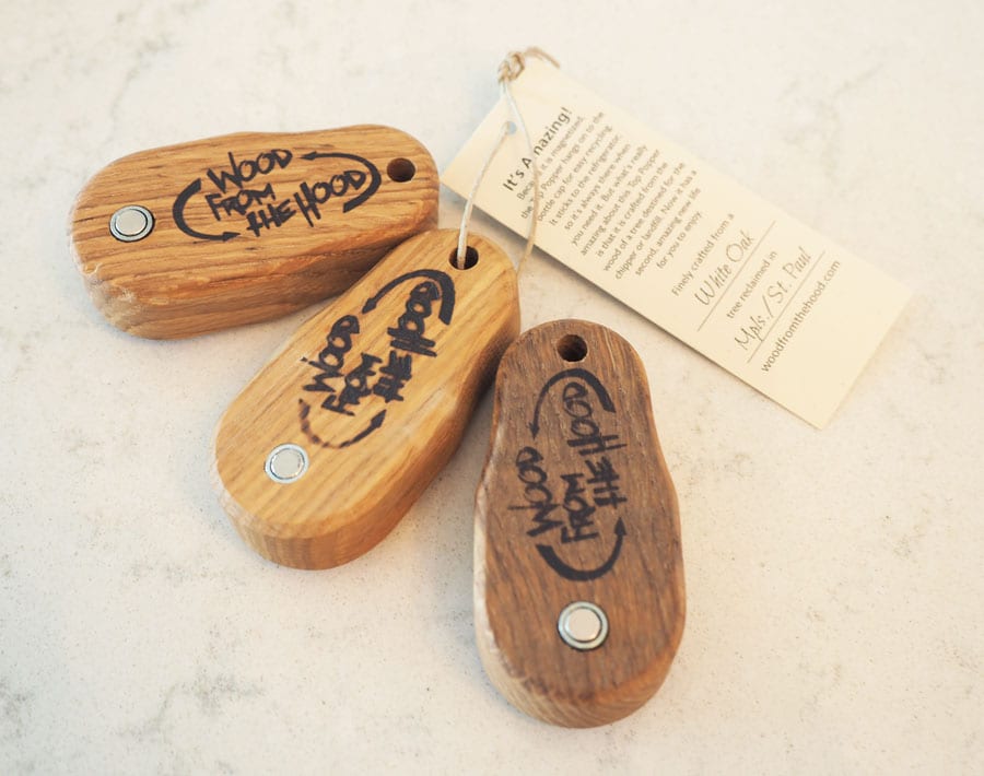 wopopper1 Top Popper "Mini" Bottle Opener - White Oak