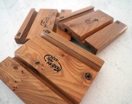Wood Tablet Holder iPad Red Elm Reclaimed Wood From the Hood Wood Tablet Holder iPad Red Elm Reclaimed Wood From the Hood