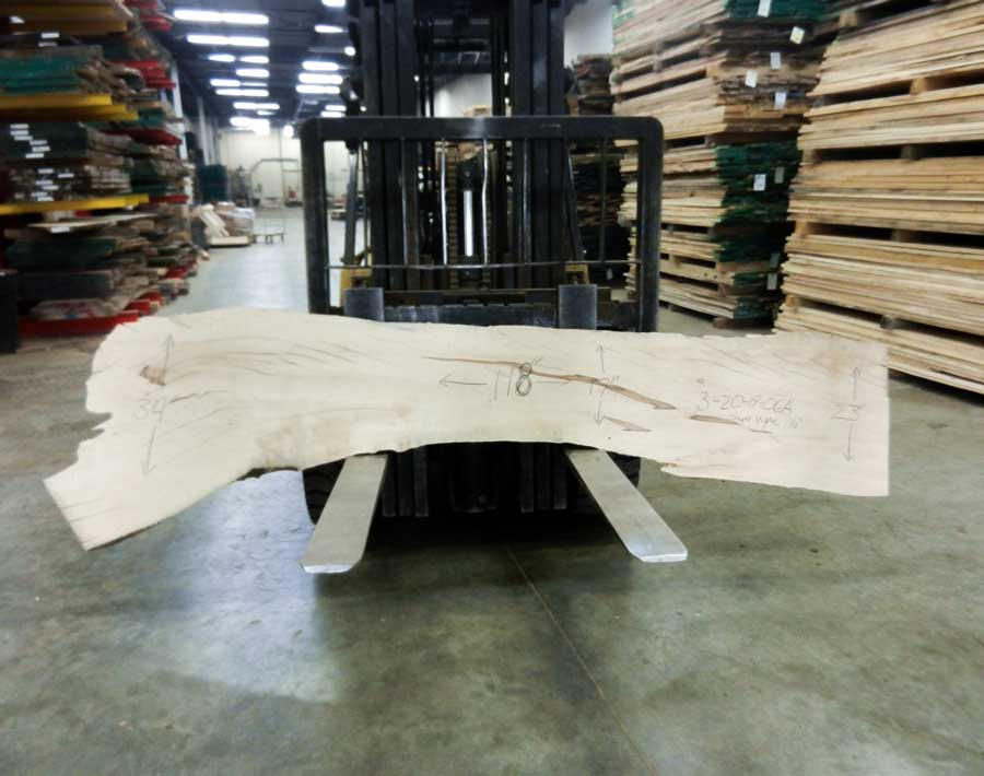 Sugar Maple Natural Edge Slab #3-20-19-06 (118" x 25" x 1.75") Sugar Maple Natural Edge Slab #3-20-19-06 (118" x 25" x 1.75")