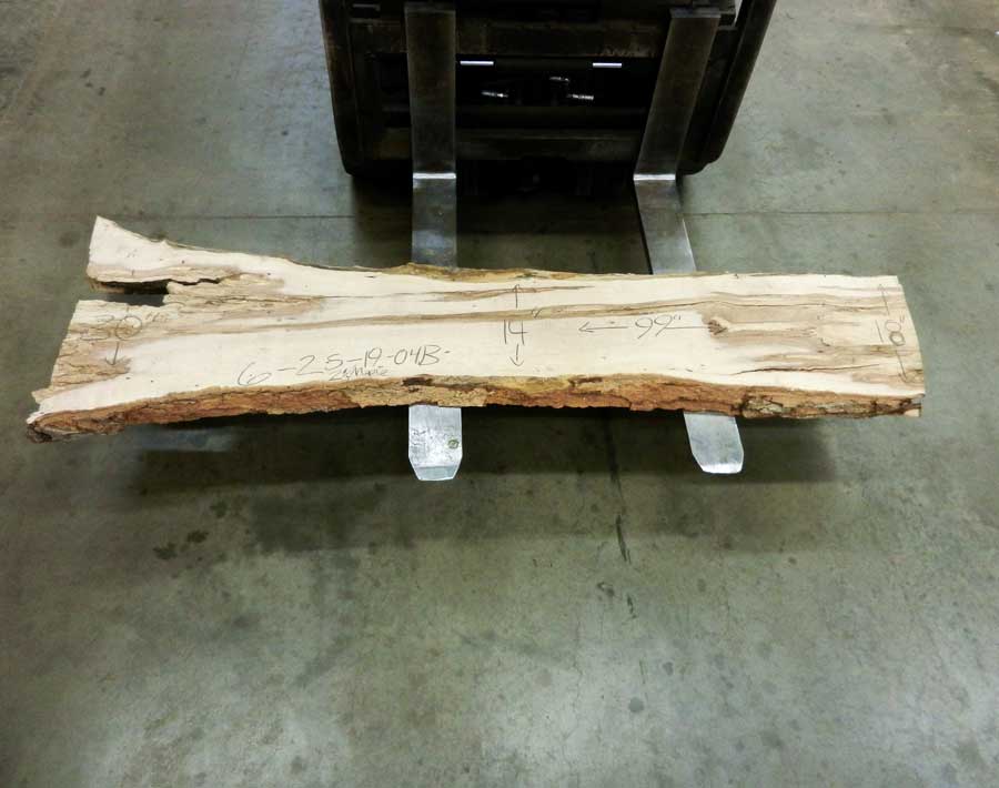 Sugar Maple Natural Edge Slab #6-25-19-04 (99" x 25" x 2.25") Sugar Maple Natural Edge Slab #6-25-19-04 (99" x 25" x 2.25")