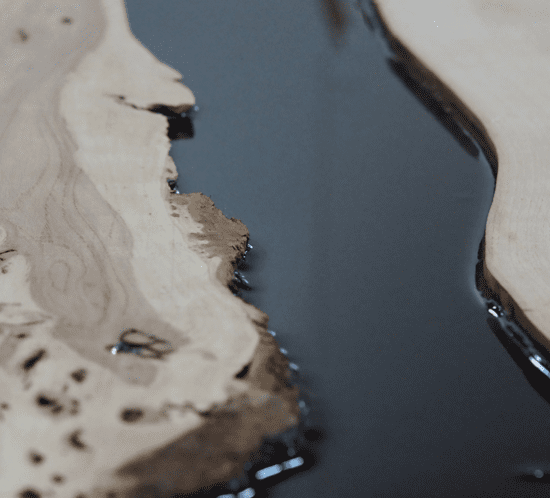 Wood Table Maker Inspiration - Live Edge River Tables with Epoxy Resin