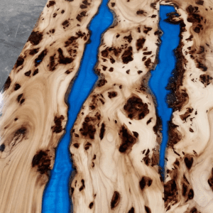 Wood Table Maker Inspiration - Live Edge River Tables with Epoxy Resin