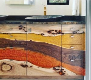 Wood From The Hood Vanity Otogawa-Anschel Design+Build