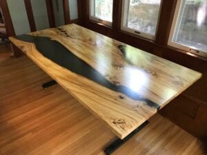 Live Edge Elm Dining Table Top – Residential Furniture