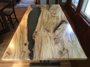 Live Edge Elm Dining Table Top – Residential Furniture