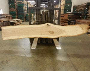 Ash Natural Edge Slab #10-7-20-07 (130" x 21" x 2.25")