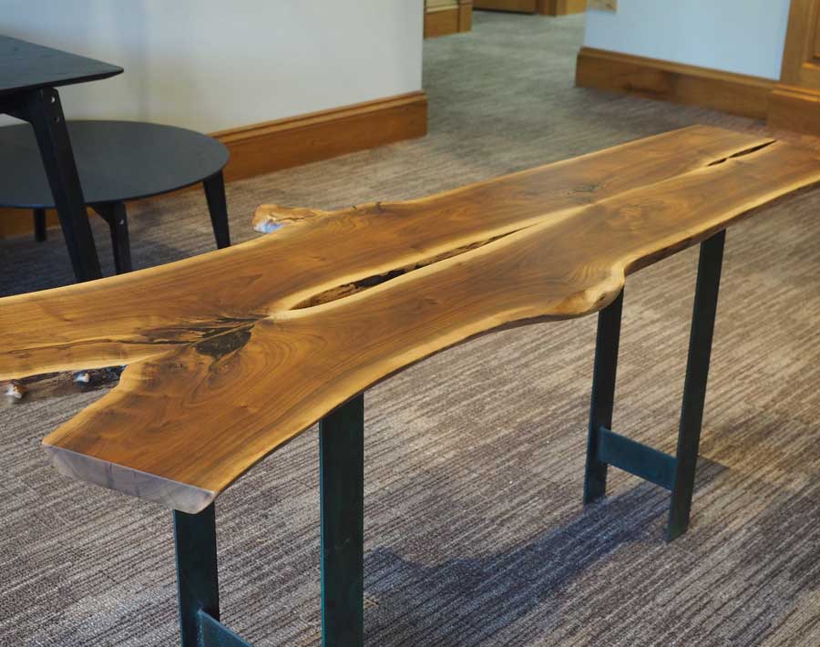 Live-Edge Console Table - Wood From The Hood