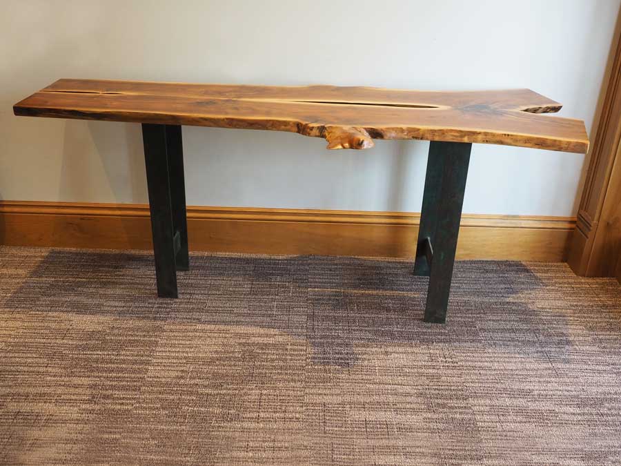 Live-Edge Console Table - Wood From The Hood