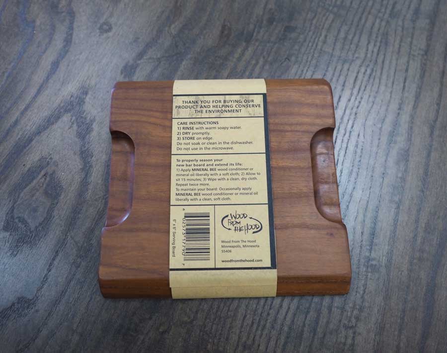 Charcuterie Serving Board - Roasted Ash - Wood From The Hood Charcuterie Serving Board - Roasted Ash - Wood From The Hood