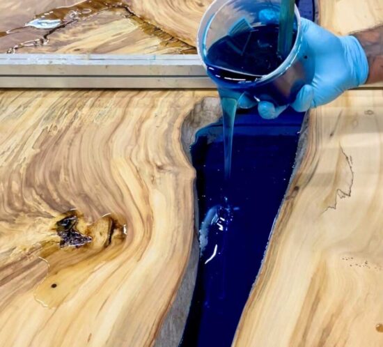 Hand Pouring Epoxy Demo Sat Feb 12, 2022 in The Lumber Store