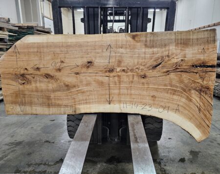 Ash Natural Edge Slab #11-14-23-04