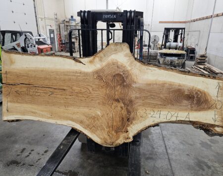 Ash Natural Edge Slab #1-3-24-04