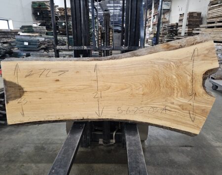 Ash Natural Edge Slab #5-6-25-03