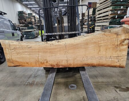 Silver Maple Natural Edge Slab #6-3-25-02-1