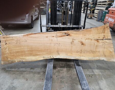 Silver Maple Natural Edge Slab #6-3-25-04-1