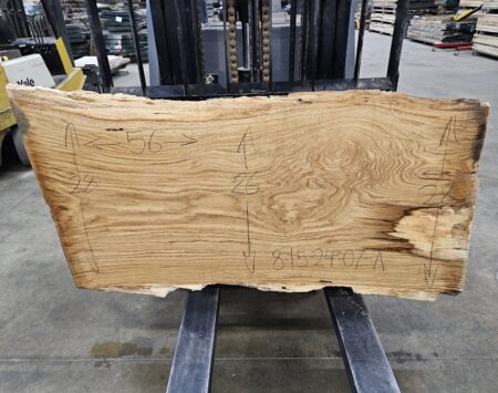 White Oak Natural Edge Slab #8-15-24-07